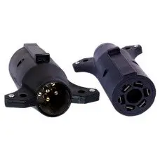 7-Way Rv To 6-Way Round Molded Trailer Adapter By Uriah Products 1