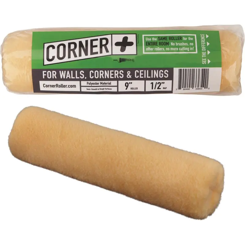 9" Corner Paint Roller Cover – 1/2" Knit Nap 1