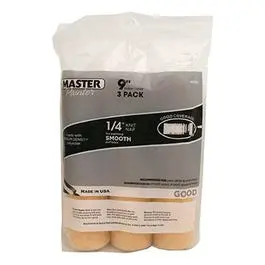 9-Inch Paint Roller Refills – 1/4-Inch Nap, 3-Pack 1