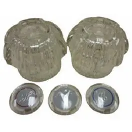 Acrylic Lavatory And Kitchen Faucet Handle Pair – Replacement Set 1