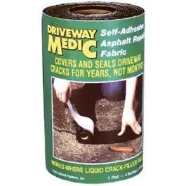 Adhesive Asphalt Repair Fabric Tape – 6-Inch X 9-Foot For Driveway And Pavement Patches 1
