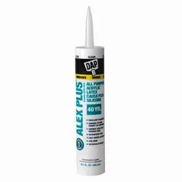 Alex Plus Clear Acrylic Latex Caulk – 10.1 Oz Tube 1