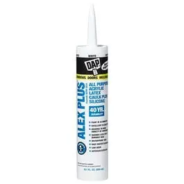 Alex Plus White Acrylic Latex Caulk – 10.1 Oz, Paintable & Flexible Sealant 1