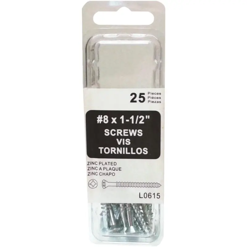 Amerimax 1.5-Inch Zinc-Coated Galvanized Screws – 25-Pack 1