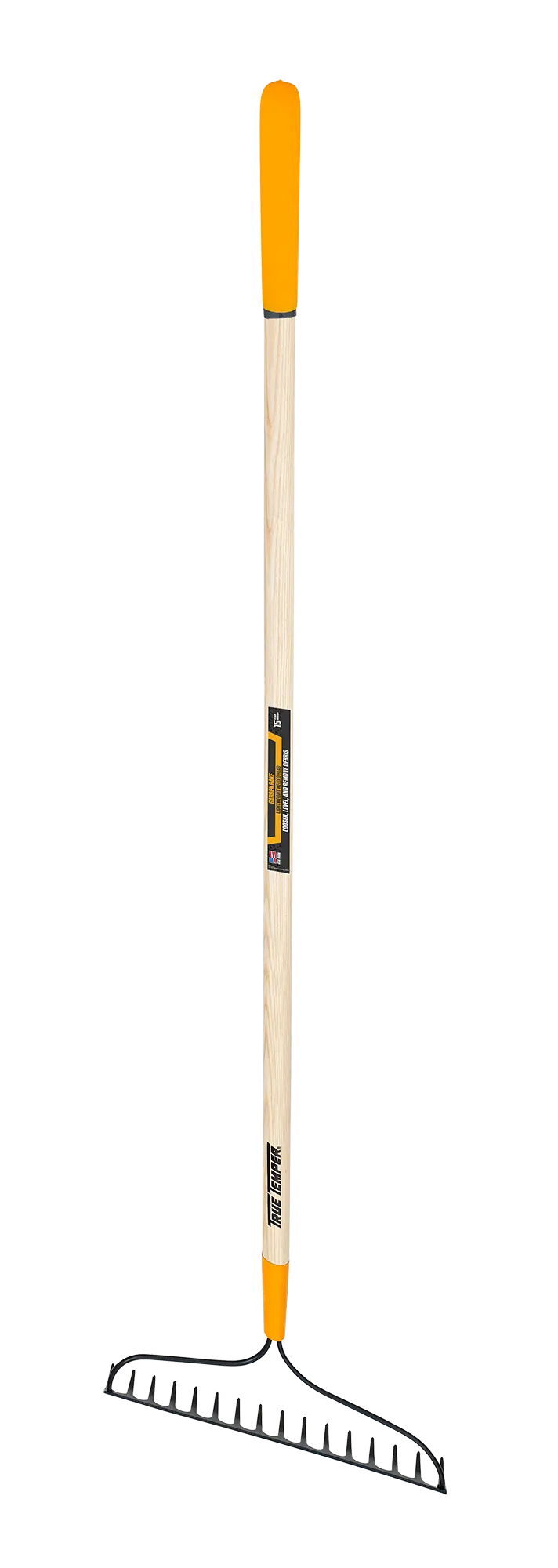 Ames True Temper 16-Tine Welded Bow Rake With Cushioned Grip Handle 1