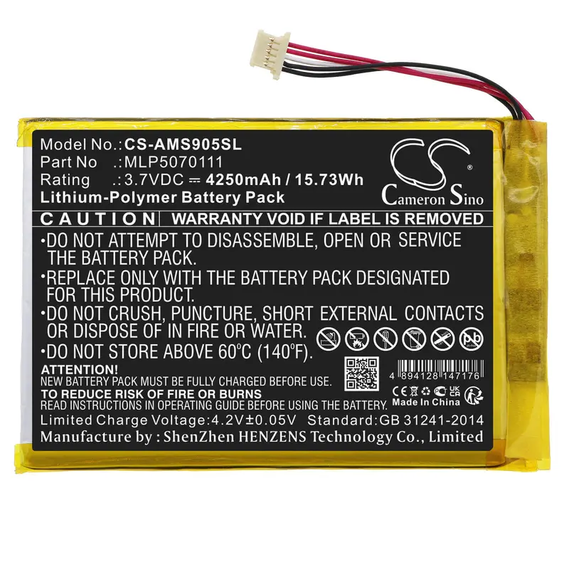 Autel Ds808 & Ds808K Diagnostic Scanner Battery – 3.7V 4250Mah Li-Polymer (15.73Wh) 1