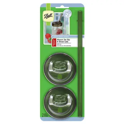 Ball Mason Jar Sip-And-Straw Lids (Regular Mouth) 1