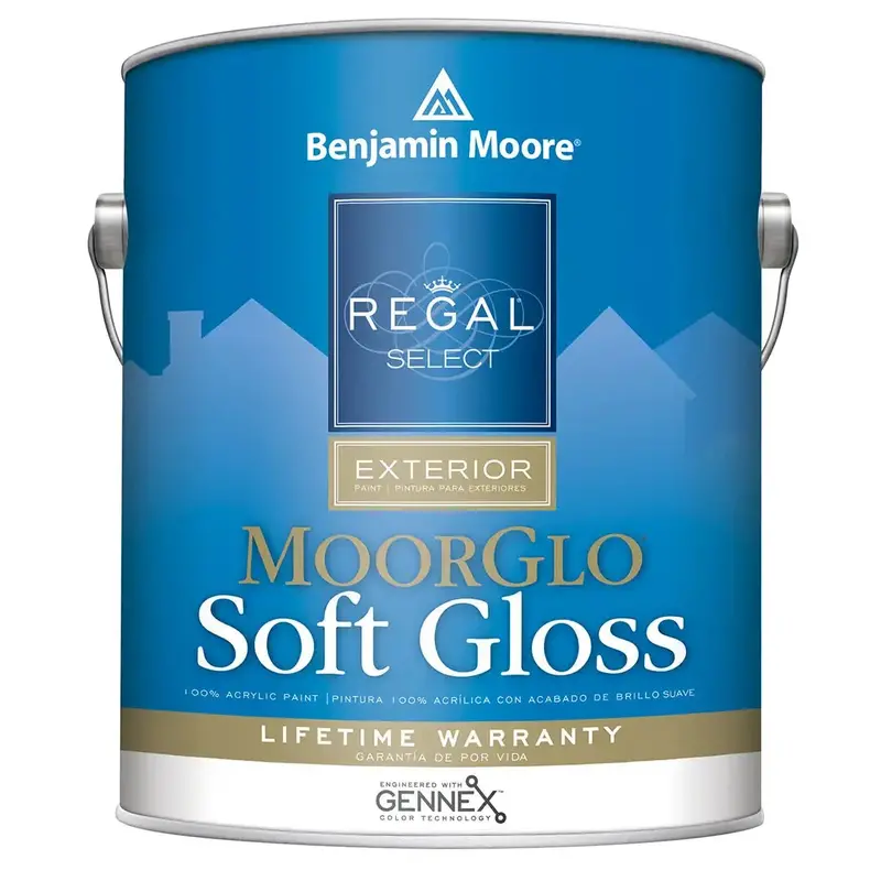 Benjamin Moore Regal Select Exterior Soft Gloss Paint – Moorglo Color 1