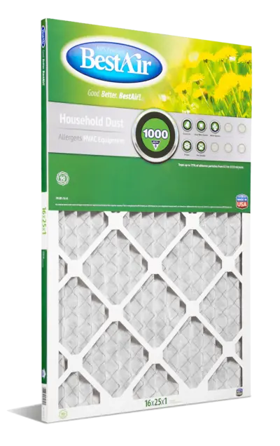 Bestair B1-1625-8-12 Pleated Air Filter With Merv 8 Rating 1