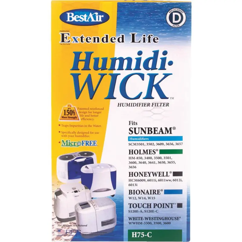 Bestair H75 Extended-Life Humidifier Wick Filter – Compatible With Humidi-Wick Models 1