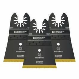 Bi-Metal Wood-Cutting Oscillating Blade With Nail-Tolerance, 2.5-Inch, 3-Pack 1