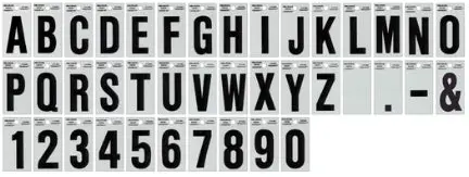 Black And Silver Number 4 Decorative Wall Or Door Number 1