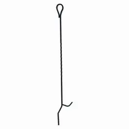 Black Fireplace Poker – 40-Inch Heavy-Duty Steel 1