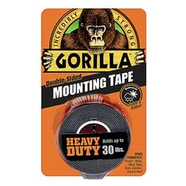 Black Heavy-Duty Mounting Tape – 1 In. Wide × 60 In. Long 1