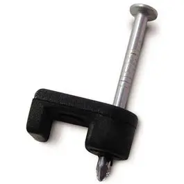 Black Low-Voltage Cable Staple – 3/16-Inch Width, 100-Pack 1