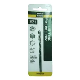 Black Oxide #21 Wire Gauge Drill Bit – 3-1/4-Inch Length 1