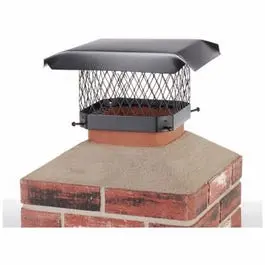 Black Steel 9" X 9" Chimney Cap – Universal Fit For Masonry And Metal Flues 1