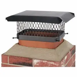 Black Steel Chimney Cap – 9-Inch X 13-Inch 1