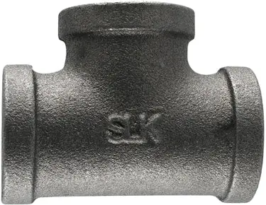 Black Steel T-Fitting – 1" Nominal, Schedule 40 1