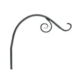 Black Vine-Style Hanging Plant Bracket, 12-Inch 1