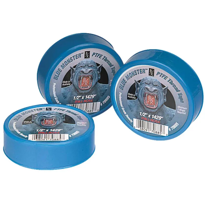 Blue Monster Thread Seal Tape – 3/4-Inch Width, 1429-Inch Roll, Blue Ptfe 1