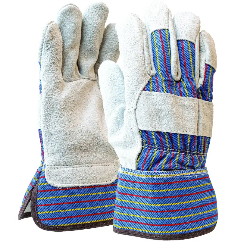 Boss Split Cowhide Leather Work Gloves – Durable & Flexible Fit 1