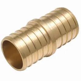 Brass Pex Barb Insert Coupling – 1" Diameter For Reliable Tubing Joints 1