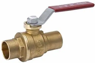 Brass Solder-Type Ball Valve For 1-1/4-Inch Plumbing Lines 1