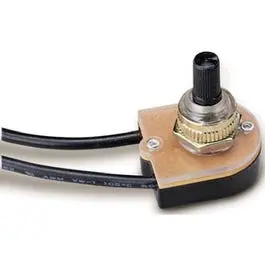 Bright Brass Spst Rotary Switch – Single-Pole, Single-Throw Design 1
