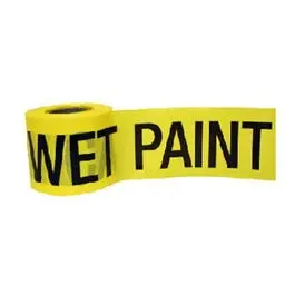 Bright Yellow Wet Paint Warning Tape – 3-Inch X 300-Foot Weatherproof Roll 1