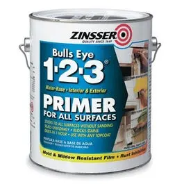 Bulls-Eye 1-2-3 Primer, Sealer & Stain Blocker – Gallon Size For Tough Surface Prep 1