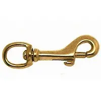 Campbell 3/8" Swivel Round-Eye Bolt Snap – Bronze Finish, Model #5025B 1