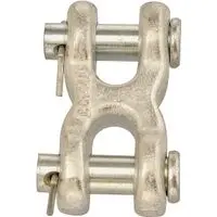 Campbell Forged Steel Twin Clevis Link – 3/8-Inch, Zinc-Coated 1