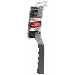 Carbon Steel Wire Brush With Integrated Scraper – Soft-Grip Design 1