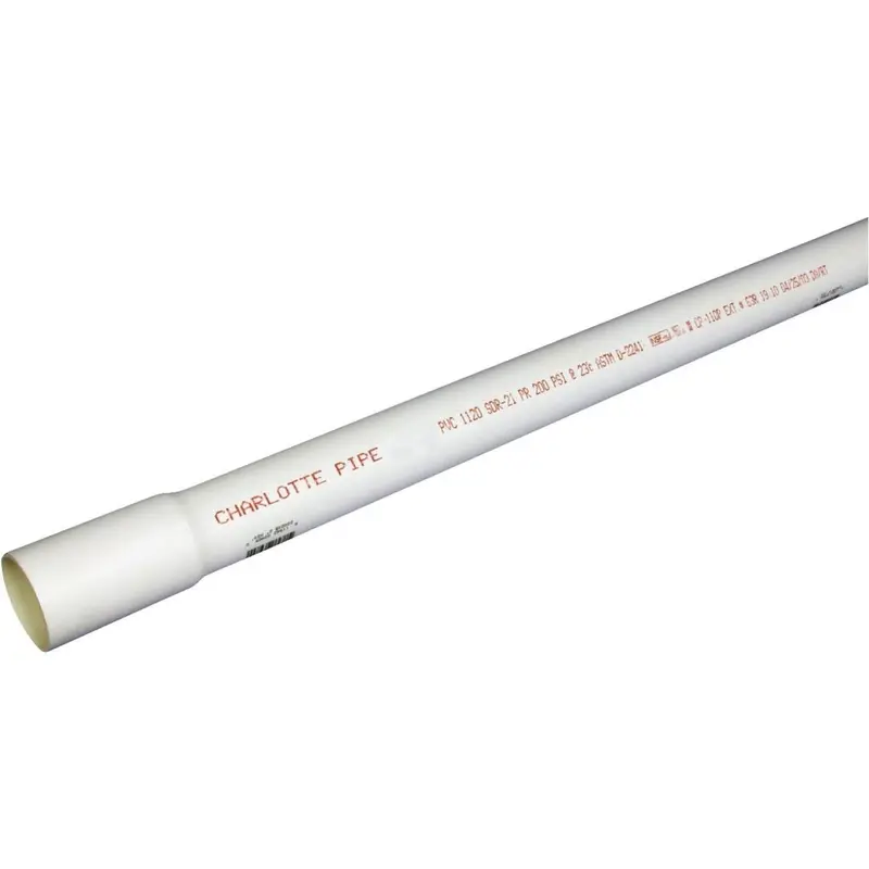 Charlotte Pipe 1-Inch X 20-Foot Cold Water Pvc Pressure Pipe – Sdr 21, Belled End 1