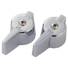 Chrome Faucet Lever Handles For Lavatory Or Laundry Tub 1