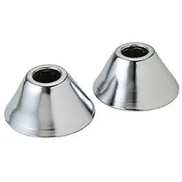 Chrome-Plated Bell Escutcheon Pipe Flange — 1/2-Inch X 0.844-Inch Id, 2-Pack 1