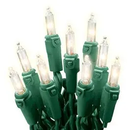 Clear Christmas Light String Set – 150-Bulb, Connectable End-To-End Design 1