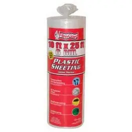 Clear Polyethylene Sheeting – 6-Mil, 10 Ft X 25 Ft Reinforced Moisture Barrier 1