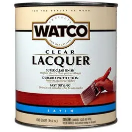 Clear Satin Lacquer Wood Finish – 1-Quart Can 1