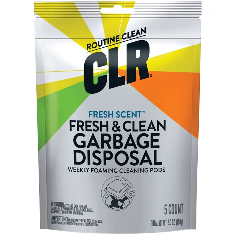 Clr Foaming Garbage Disposal Cleaner Pods – Fresh & Clean Scent, 5-Pack 1