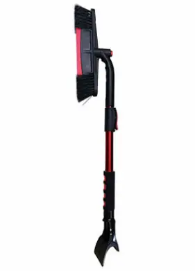 Clybourn Adjustable Snow Broom & Ice Scraper – Pivot Head, 39-Inch Extended Reach 1