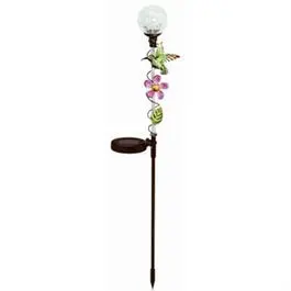 Color-Changing Solar-Powered Stake Light With Hummingbird Design 1