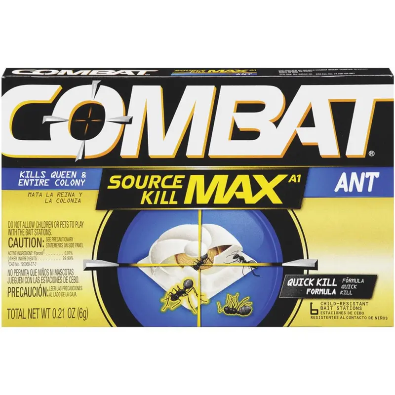 Combat Source Kill Max Solid Ant Bait Stations – 6-Pack (0.21 Oz Each) 1