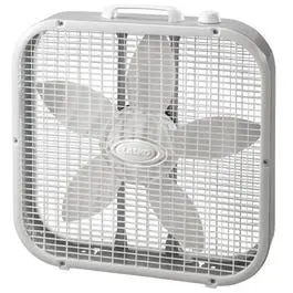 Compact 20-Inch Box Fan – Space-Saving White Air Circulator 1