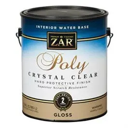 Crystal-Clear Water-Based Interior Gloss Polyurethane – 1-Gallon Can 1