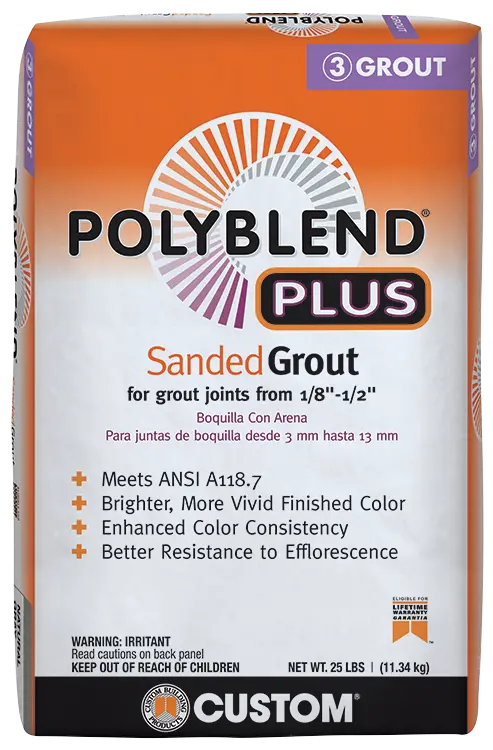 Custom Building Products Polyblend® Plus Sanded Grout For Tile Joints 1