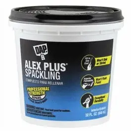 Dap Alex Plus Lightweight Spackle – Quart Container, Fast-Drying Interior Repair 1
