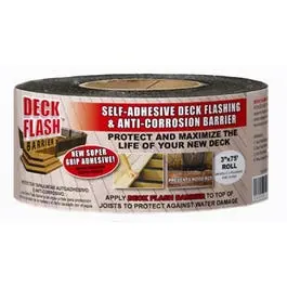 Deck Flash Self-Adhesive Barrier Tape – 3-Inch X 75-Foot Roll 1
