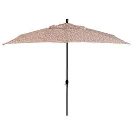 Deluxe 10' × 6' Patio Market Umbrella – Aluminum Frame With Tropics Beach Fabric 1
